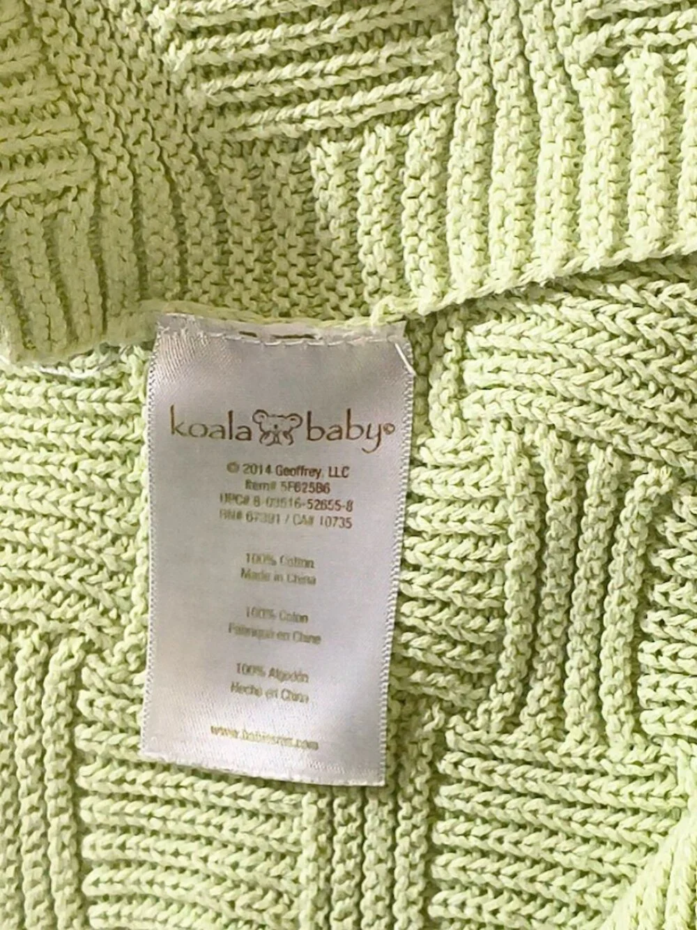2014 Koala Baby Toys R Us Basket Knit Weave Baby Security Lovey Blanket 35